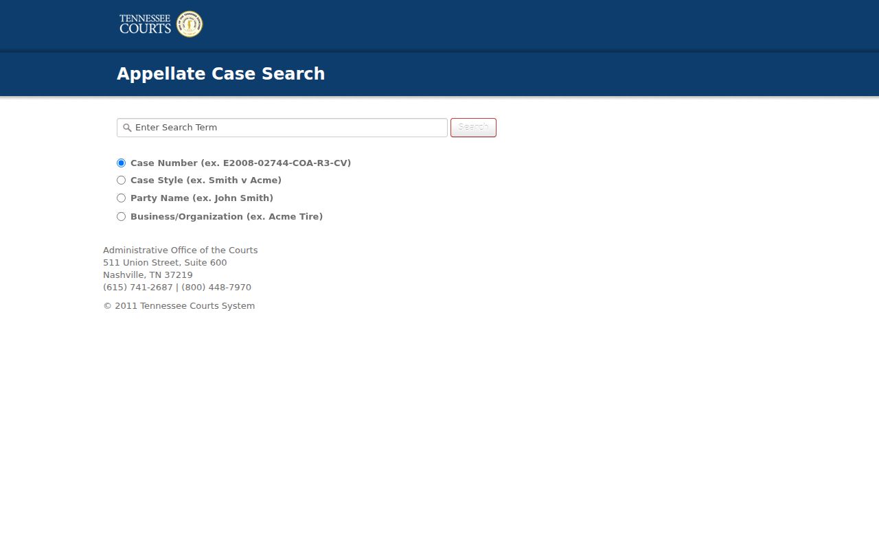 Greene County court docket appellate C-Track search fields