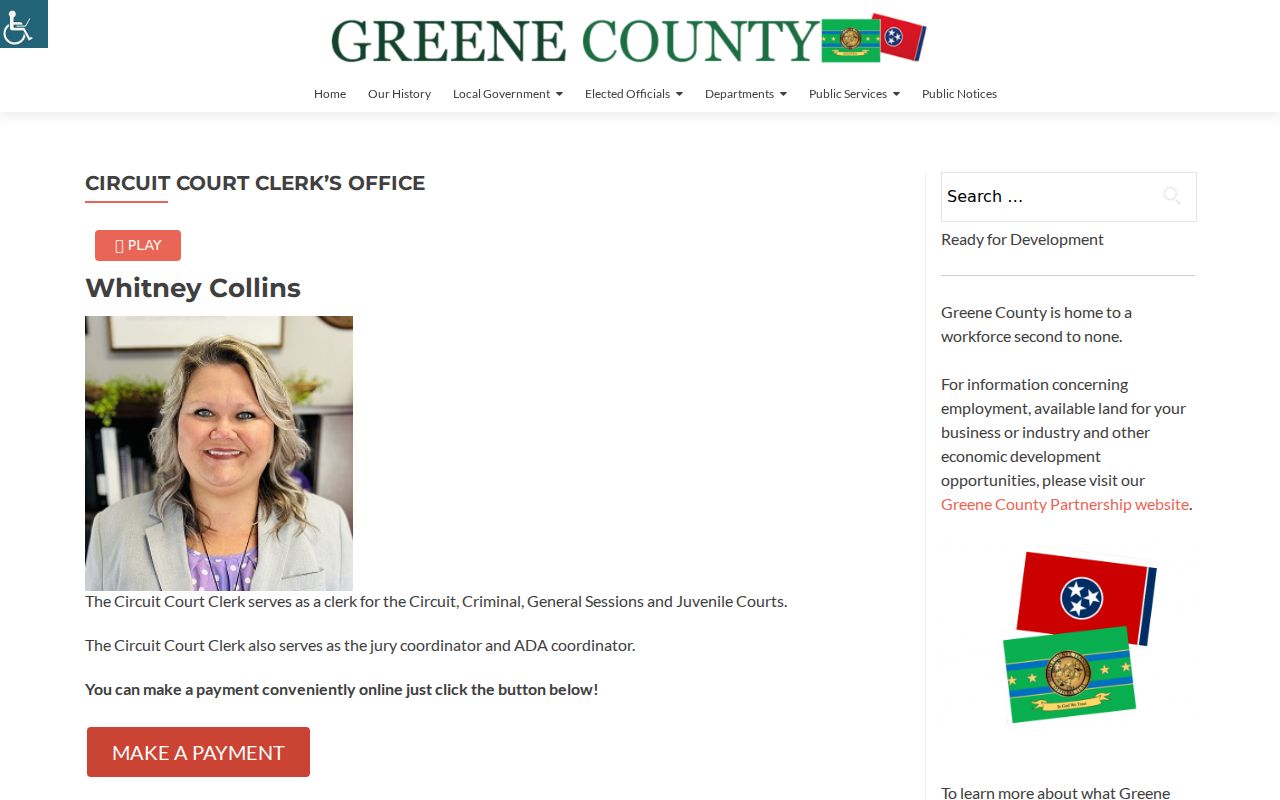 Greene County court docket Circuit Court Clerk office