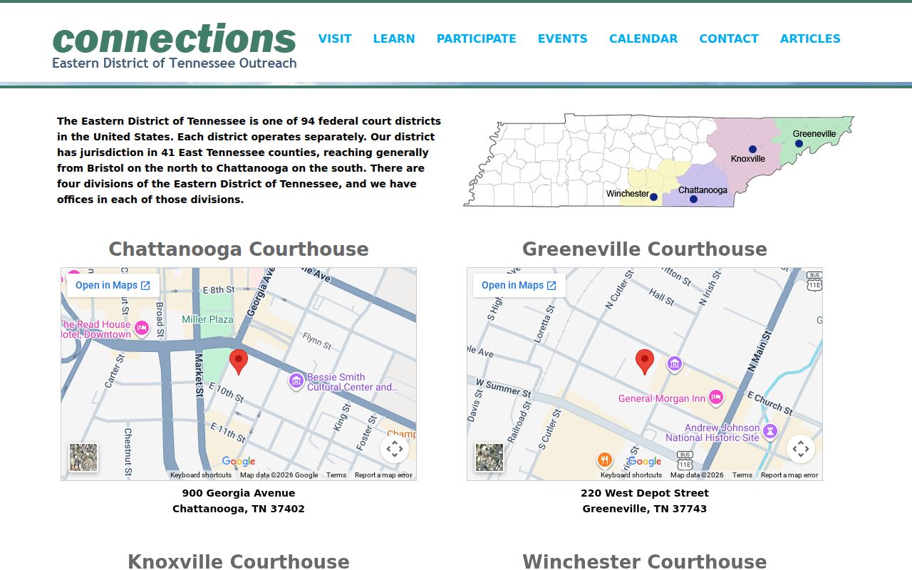 Greene County traffic record jurisdiction compared with federal division locations